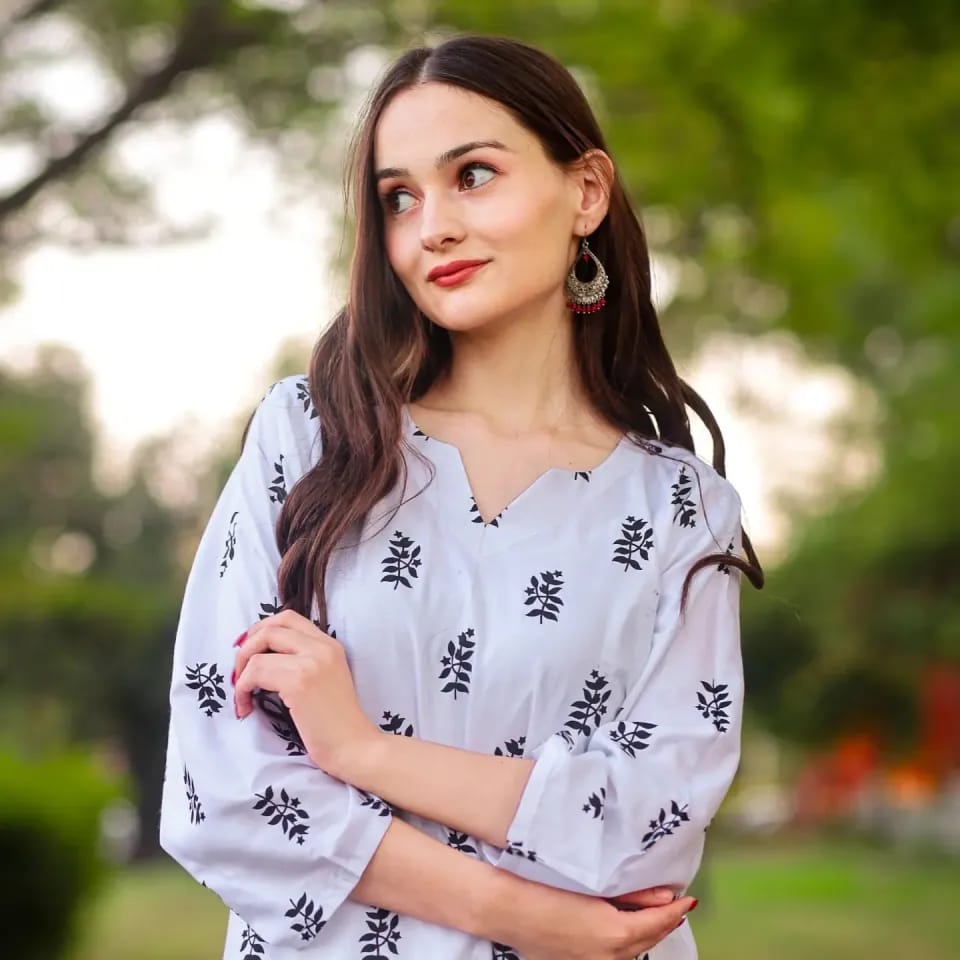 Women's Printed Linen 2-Piece Dress - Comfortable and Lightweight, Linen Fabric