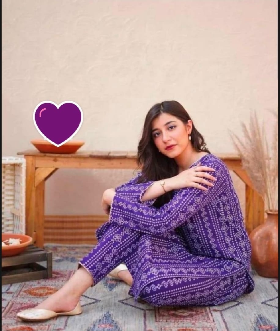 CHUNRI PRINTED 2 PIECE SUIT FOR LADIES, LINEN STUFF