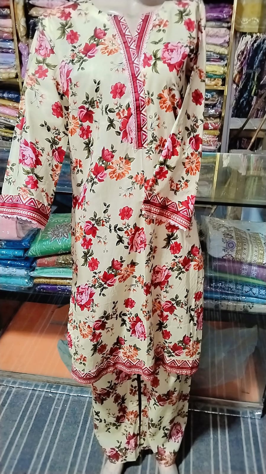 ORIGINAL BIN SAEED LAWN TWO PIECE STICHED