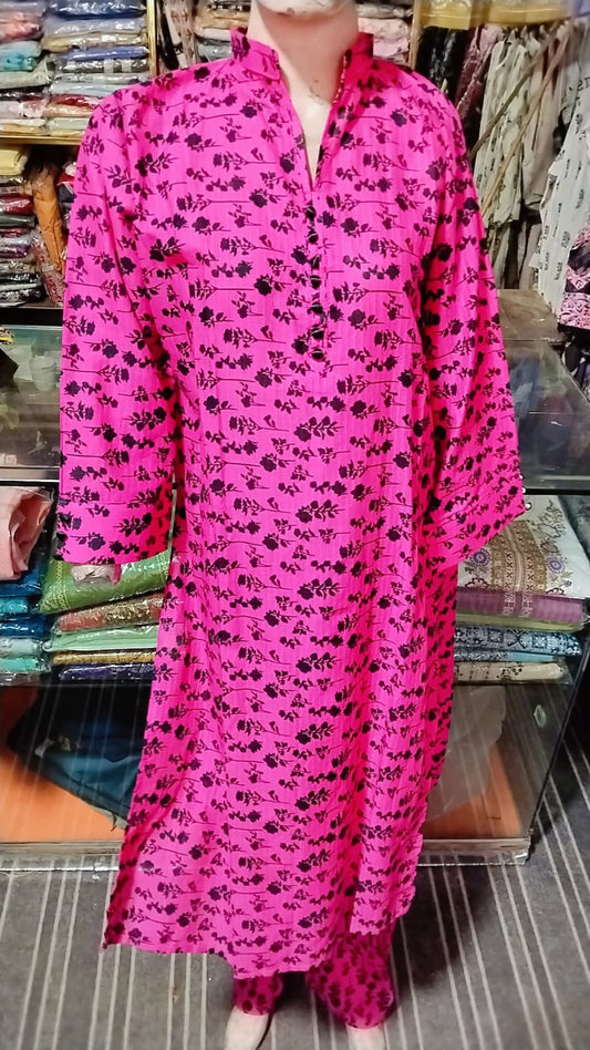 PURE LAWN LONG KURTA TWO PIECE SUIT