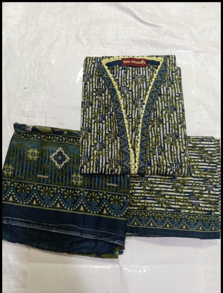 ORIGINAL BIN SAEED THREE PIECE STICH SUIT