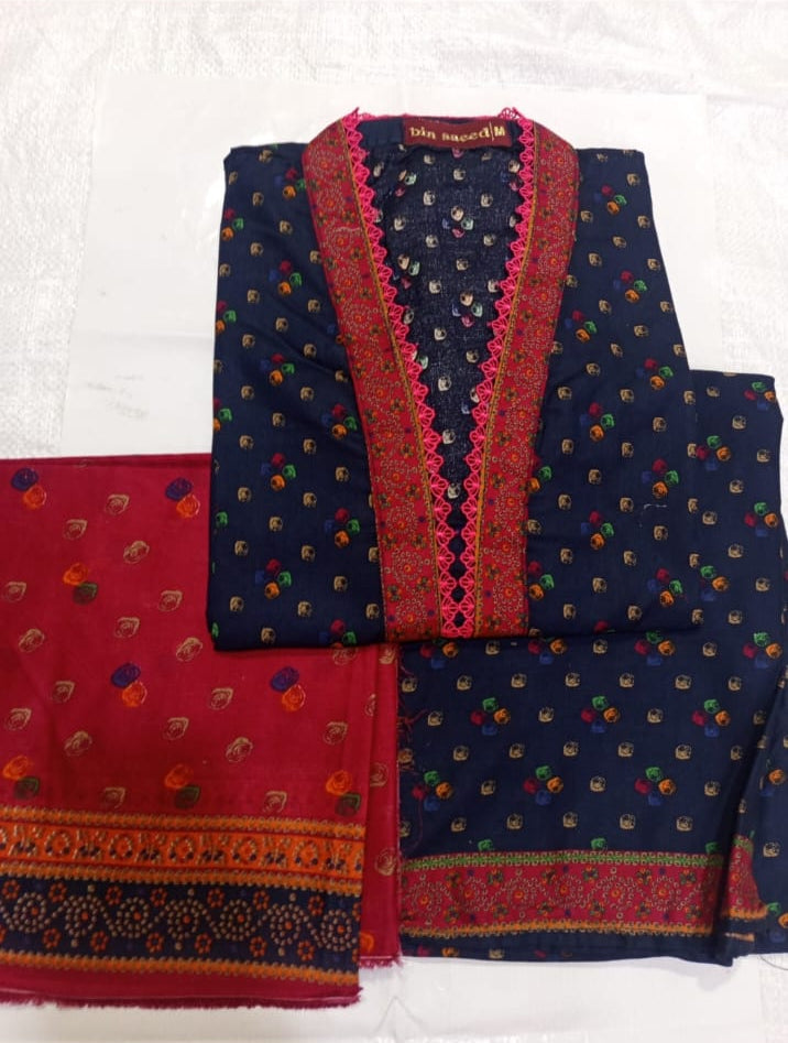 ORIGINAL BIN SAEED THREE PIECE STICH SUIT