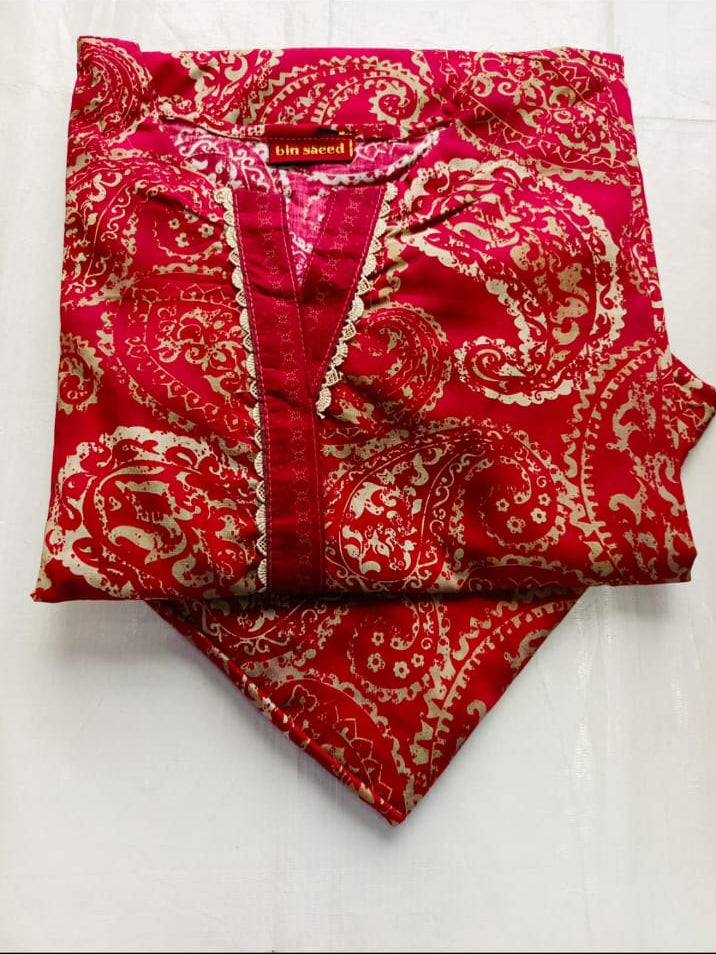 ORIGINAL BIN SAEED LAWN TWO PIECE STICHED
