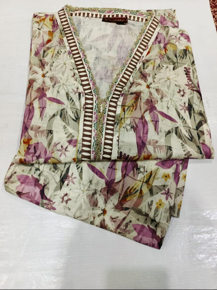 ORIGINAL BIN SAEED LAWN TWO PIECE STICHED