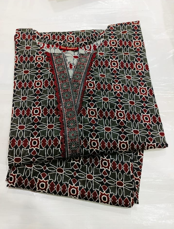 ORIGINAL BIN SAEED LAWN TWO PIECE STICHED