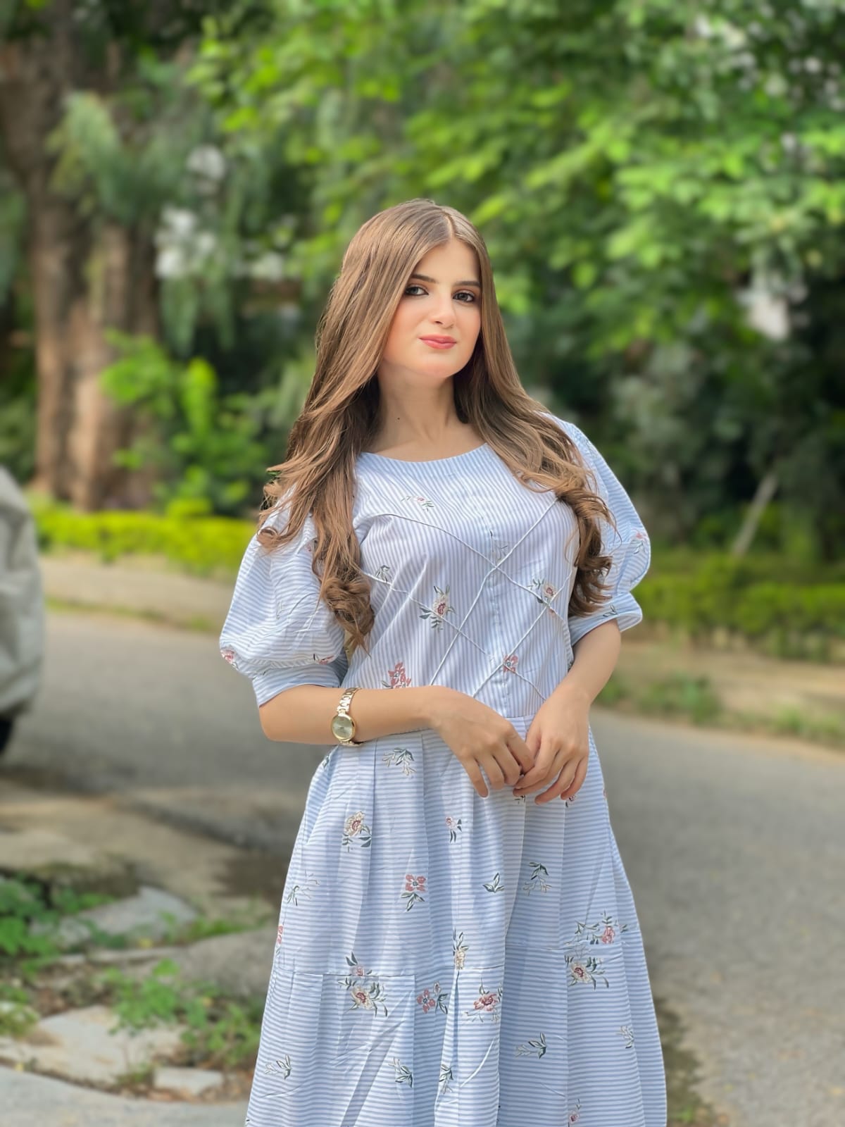 Ladies  Long Maxi, Ladies Long Frock, Ladies Long Flayerr Frock, Thick Cotton Fabric
